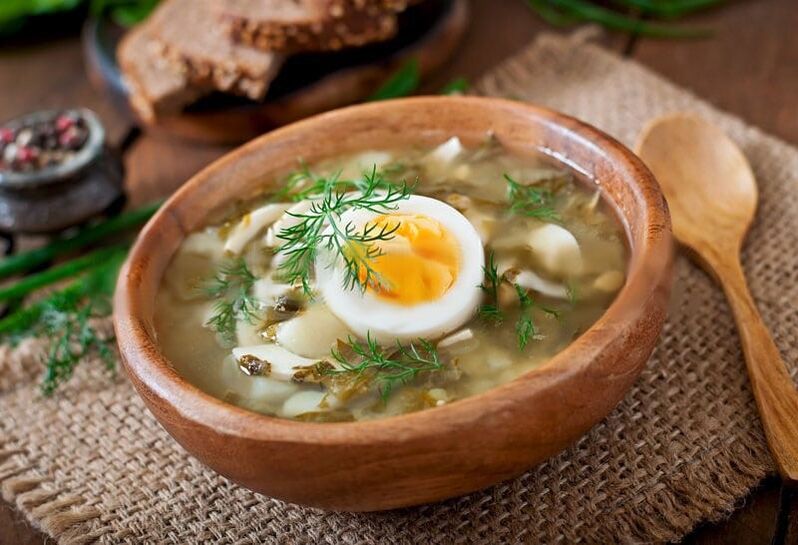 sopa de huevo para dieta proteinada