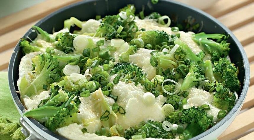 tortilla con verduras para una dieta proteica
